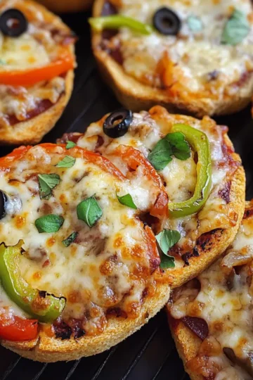 10-Minuten Pizza-Toasties aus der Heißluftfritteuse